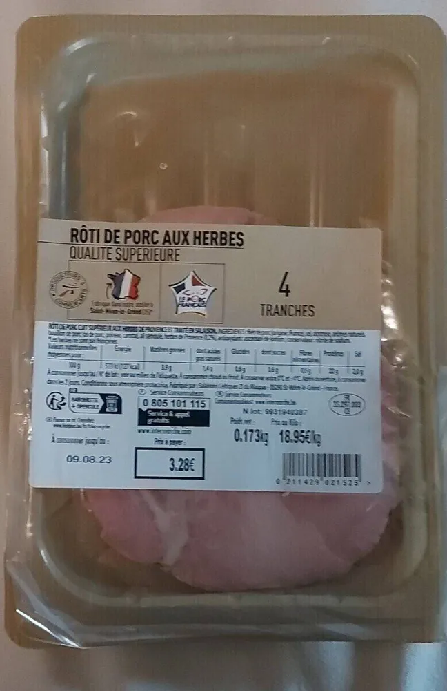 Rôti de porc aux herbes