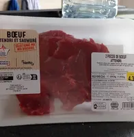 Pièces de boeuf attendri