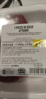 2 pièces de bœuf attendri