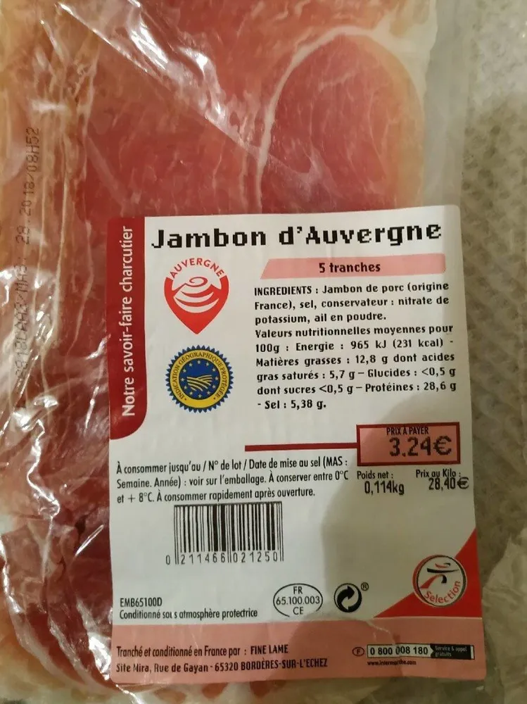 Jambon d'Auvergne