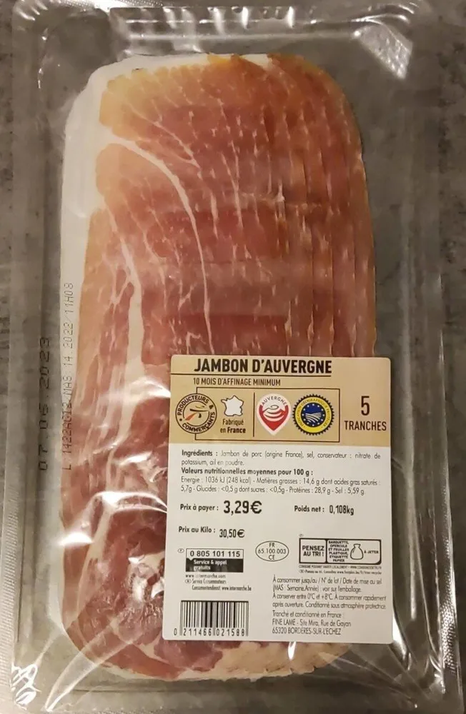 Jambon d'Auvergne