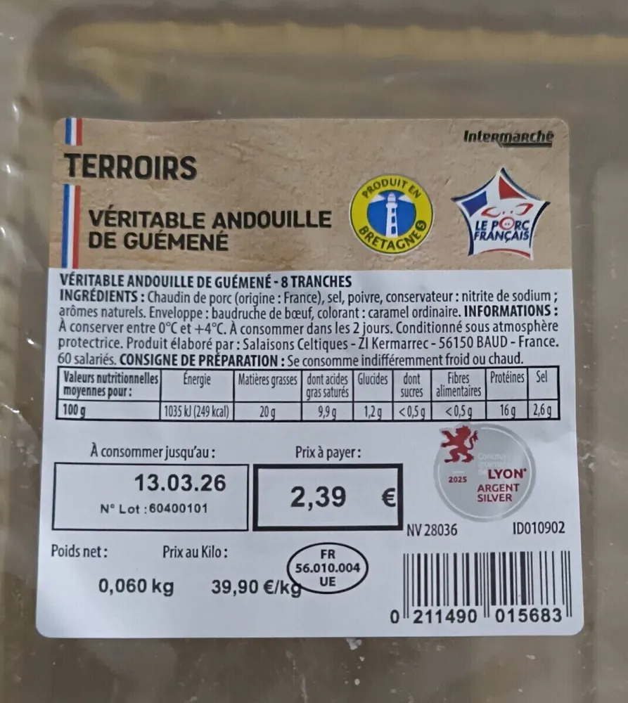 Véritable andouille de guemene