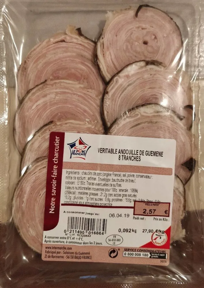Véritable andouille de guemene 8 tranches