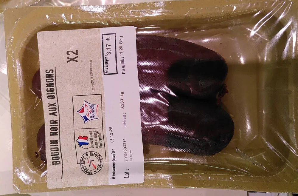 Boudin noir aux oignons