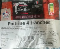 Poitrine 4 tranches