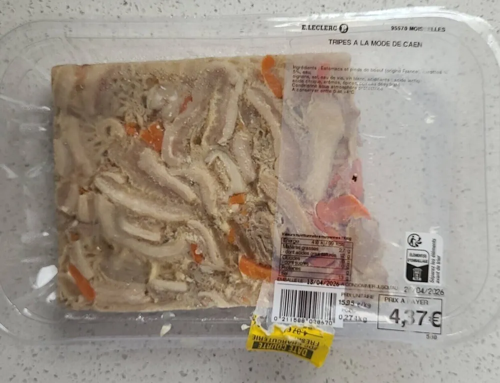 Tripe à la mode de caen