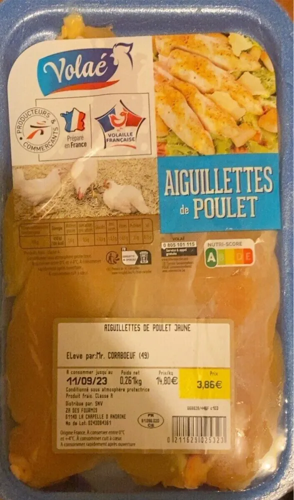 Aiguillettes de poulet
