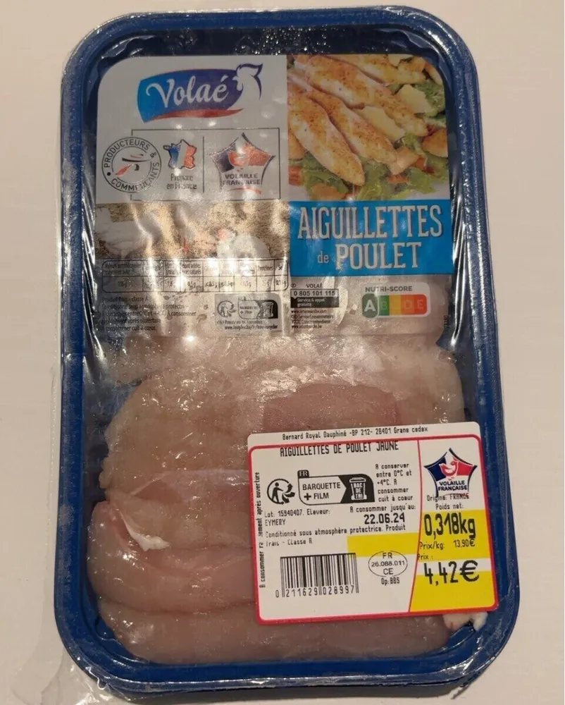 Aiguillettes de poulet