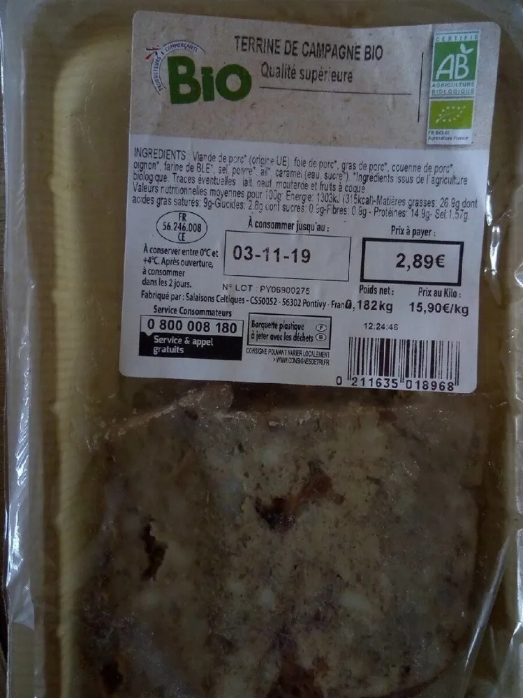 Terrine de campagne bio