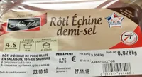 Roti echine demi sel