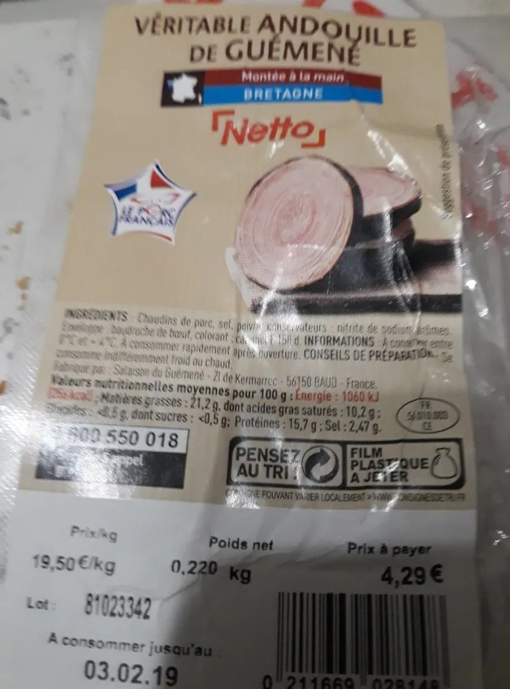 Véritable andouille de guemené