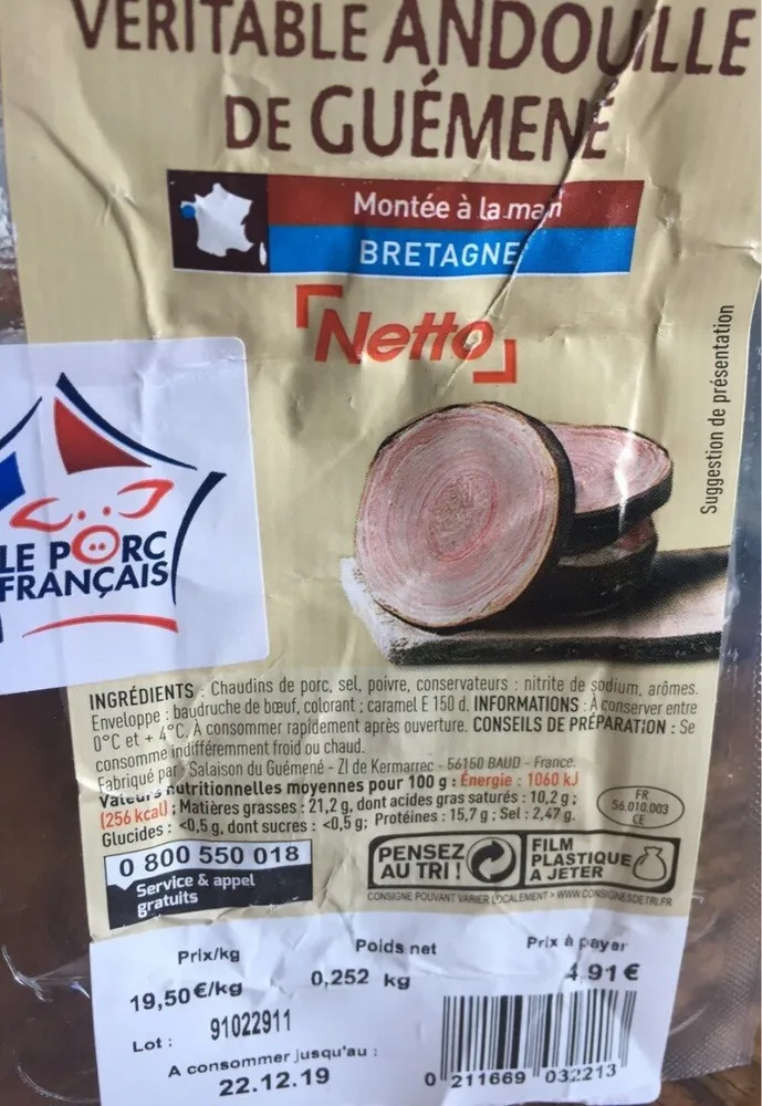 Veritable andouille de Guéméné