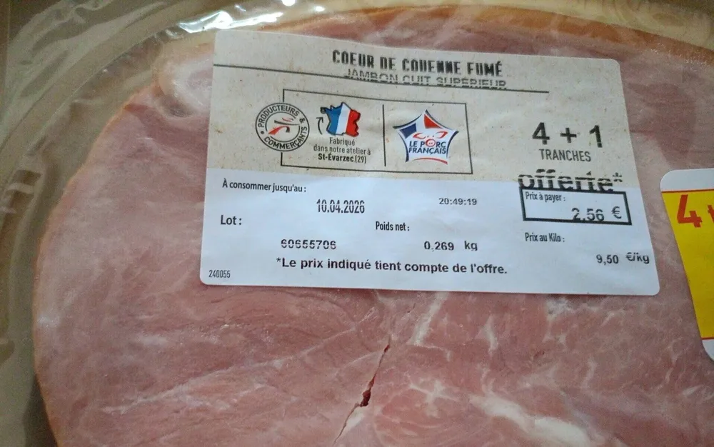 Coeur de couenne fumé