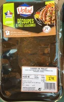 Decoupes de poulet assaisonnees