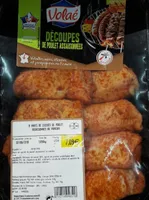 Decoupes de poulet assaisonnées