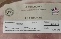 Jambon supérieur  cuit au torchon