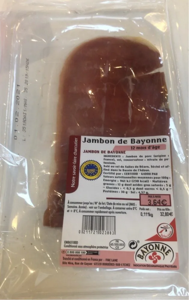 Jambon de bayonne