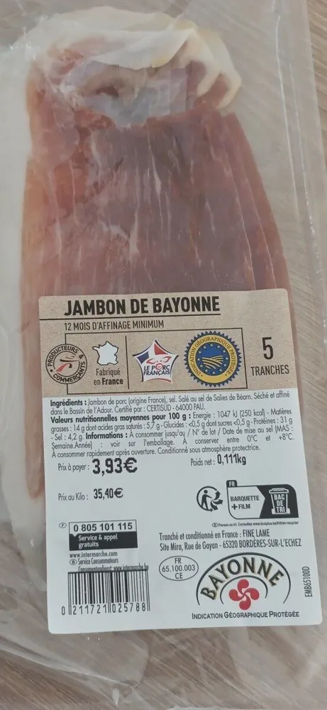 Jambon de bayonne