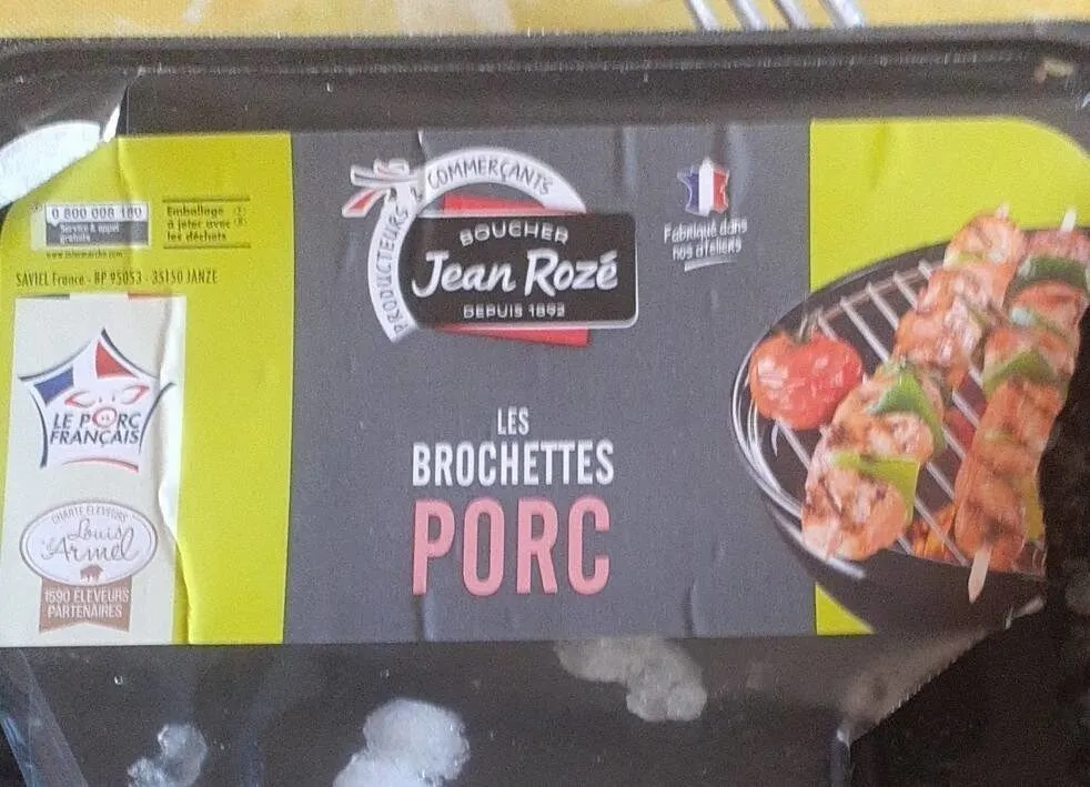 Les Brochettes de porc