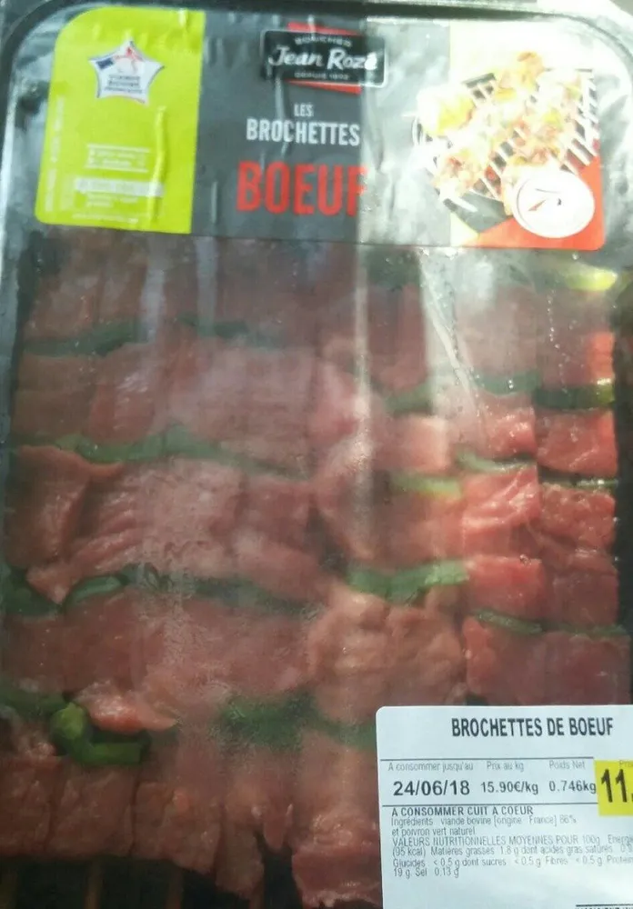 Brochettes de boeuf