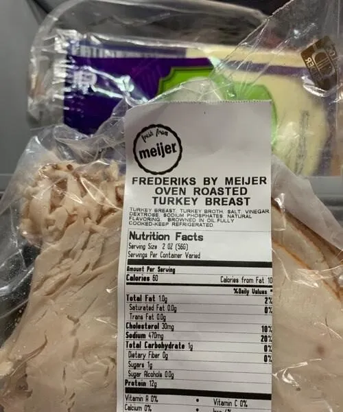 Oven roasted turkey breast