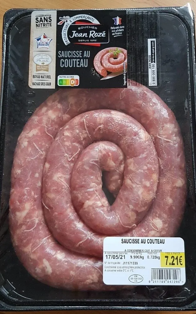 Saucisse au couteau