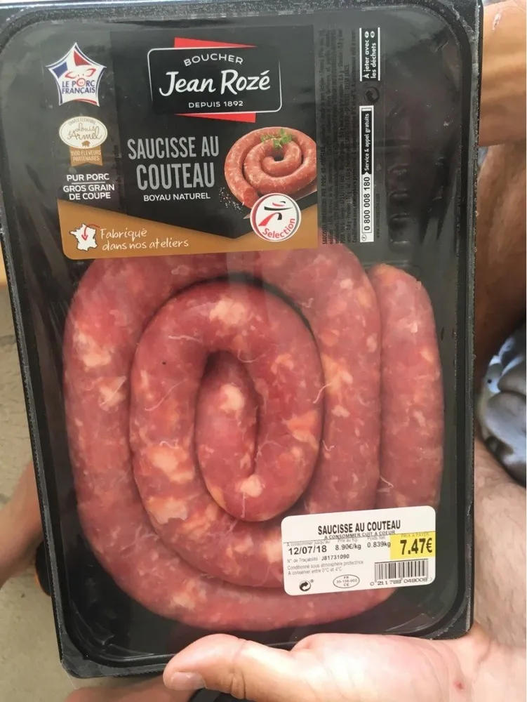 Saucisse au couteau