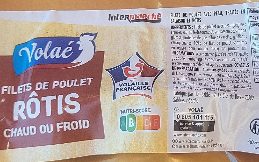 Filets de poulet rôtis