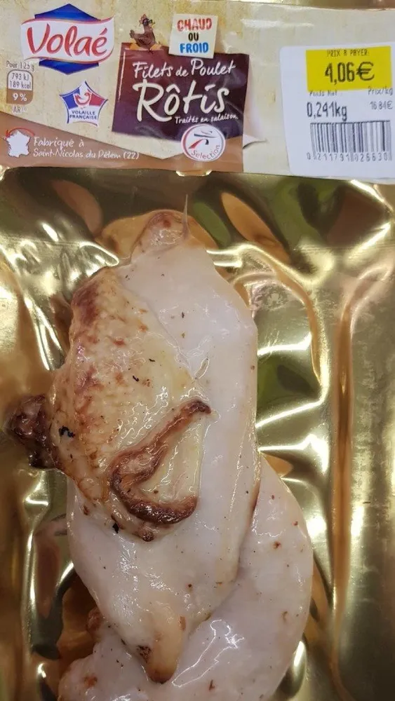 Filet de poulet rôti cuits
