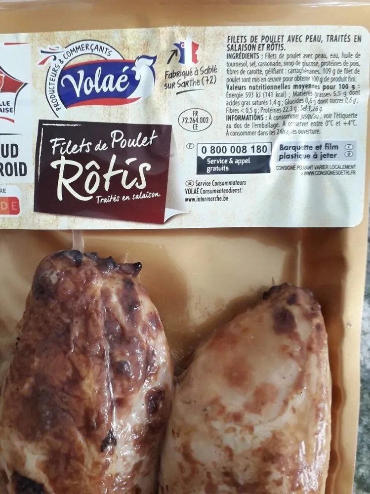 Filet de poulet rotis