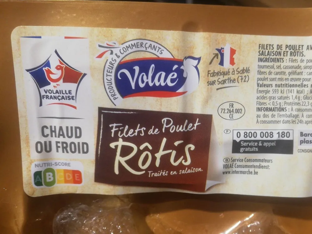 Filets de poulet rôtis
