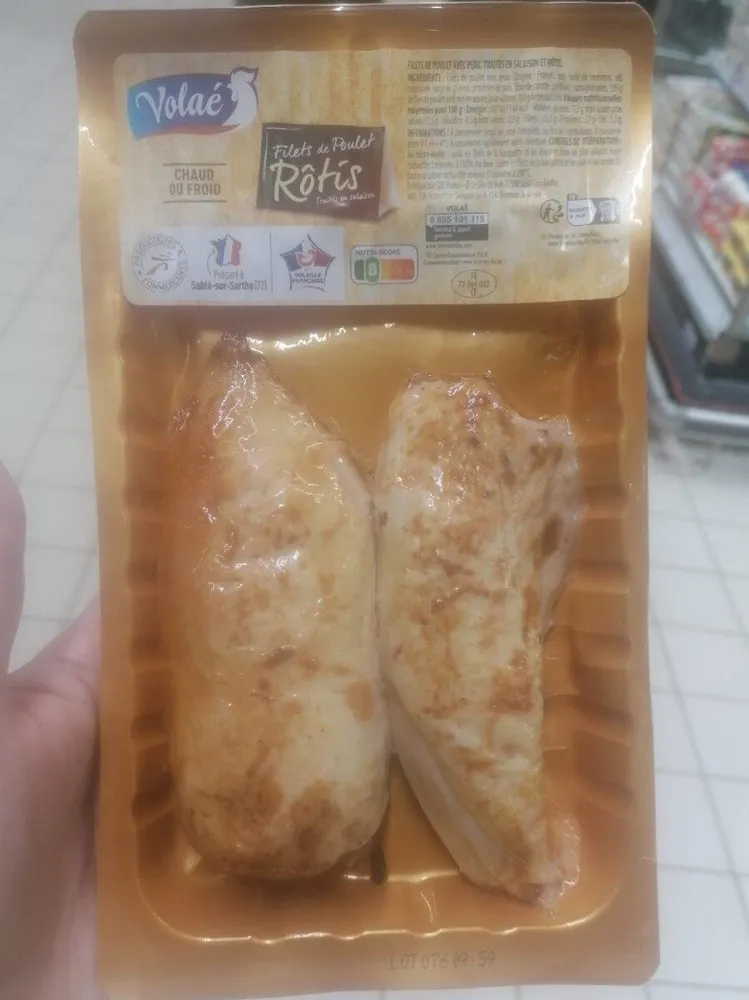 Filets de poulet rôti