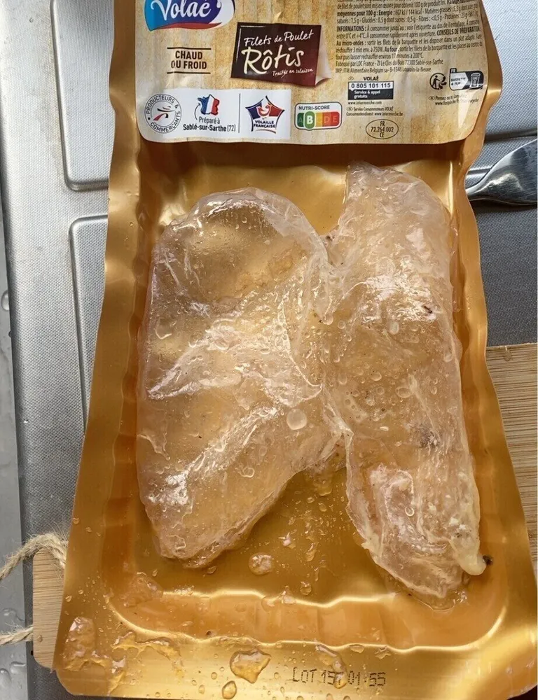 Filets de poulet rotis