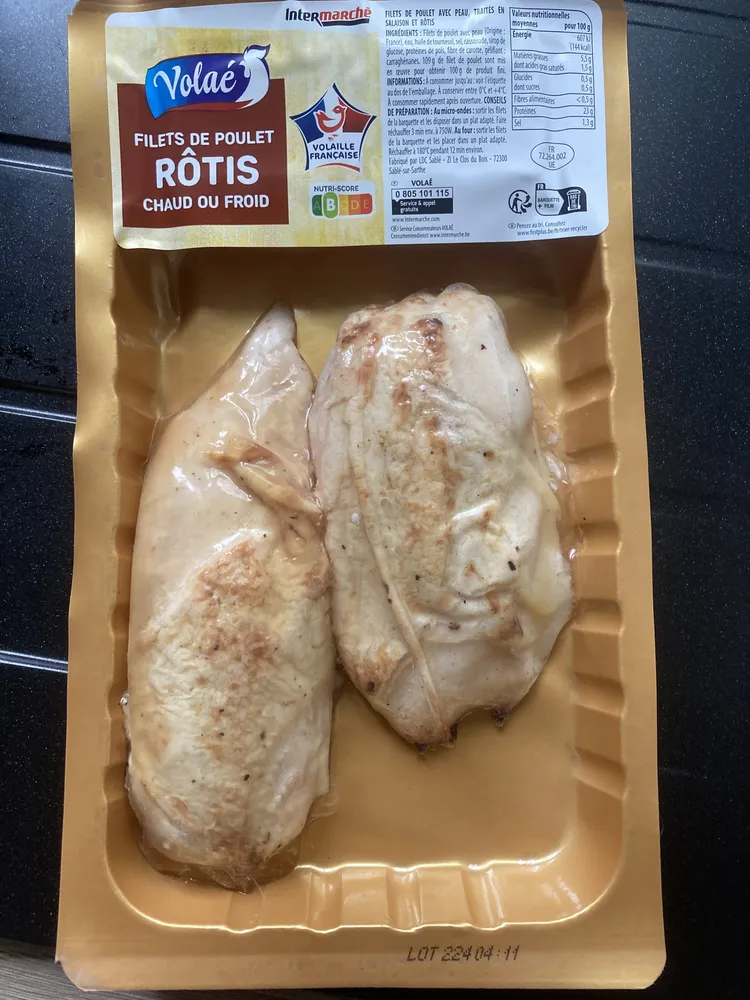 Filets de poulet rôtis