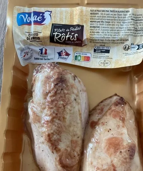 Filets de poulets rôtis