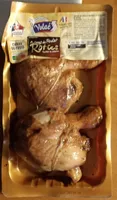 Cuisses de poulet rôties traitées en salaison