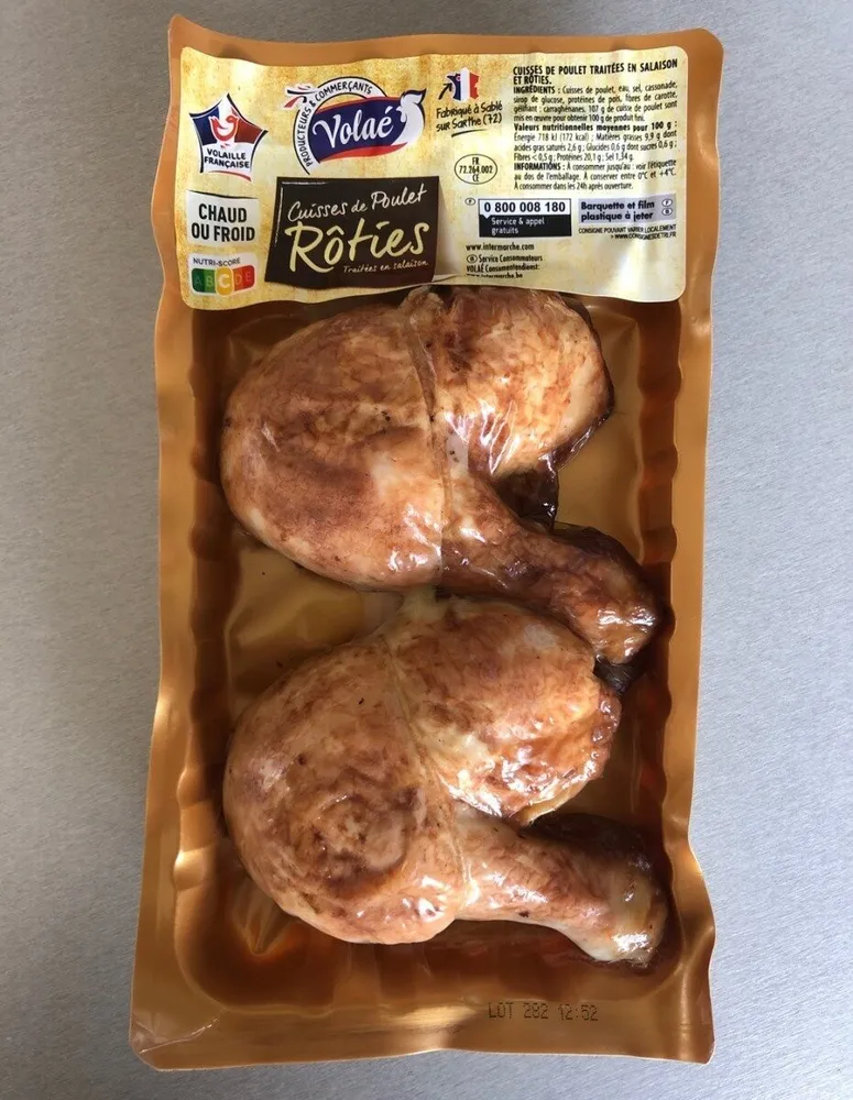 Cuisses de poulet roties