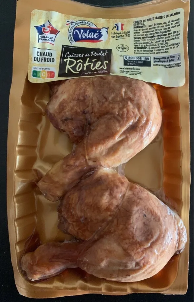 Cuisse de poulet roties