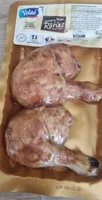 Cuisses de poulet rôties traitées en salaison