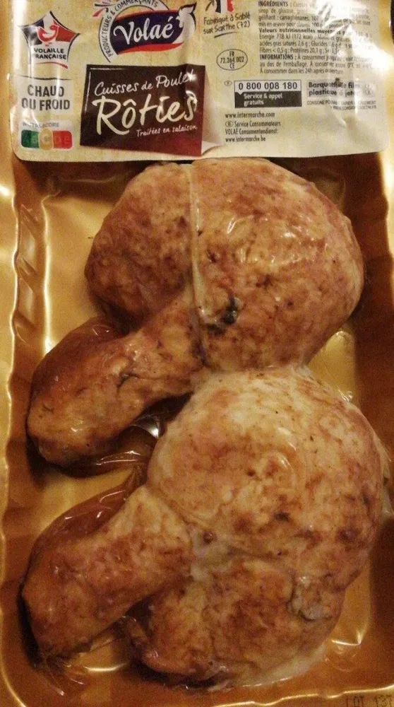 Cuisses de poulets rôties