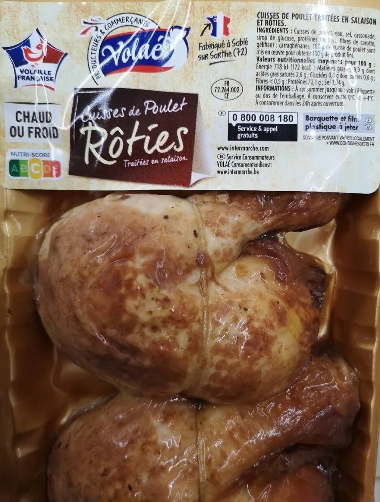 Cuisses de poulet rôties
