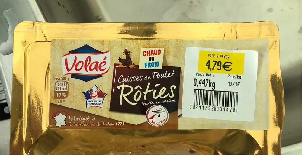Cuisses de poulet rôties