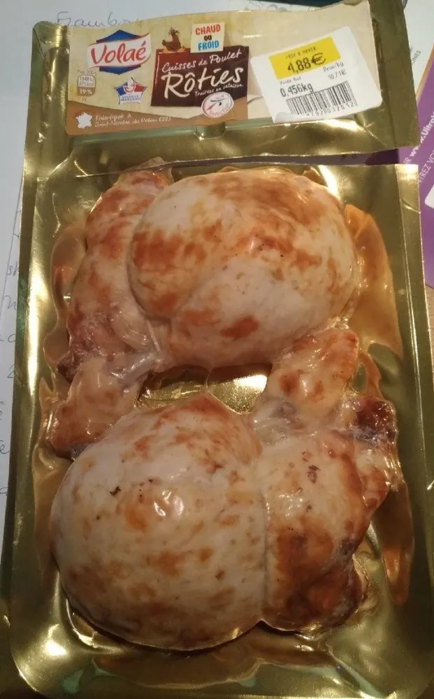 Cuisses de poulet roties