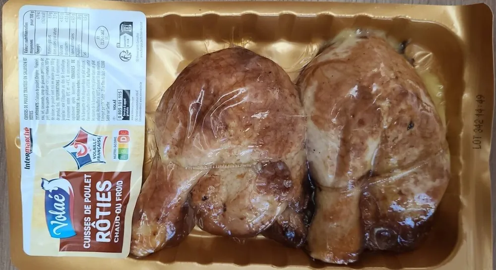 Cuisses de poulet rôties