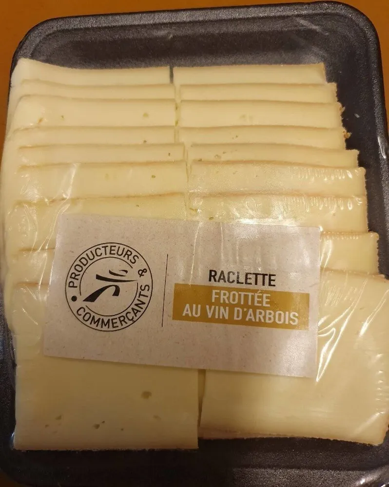 Raclette  frottee au vin ďarbois