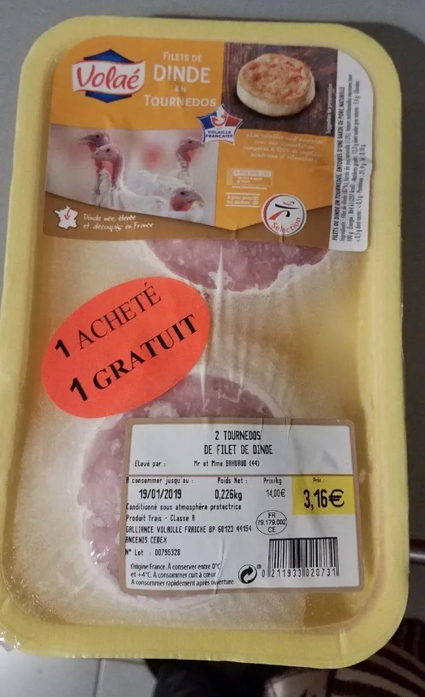 Filet de dinde en tournedos