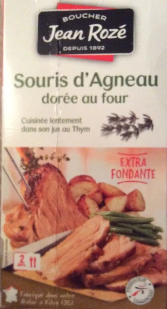 Souris d’agneau dorée au four