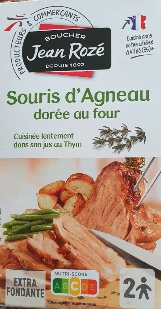Souris d´agneau dorée au four