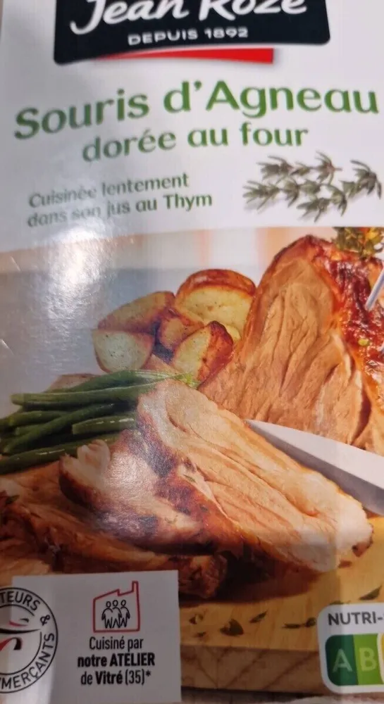 Souris d agneau doré au four