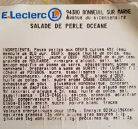 Salade de perle océane